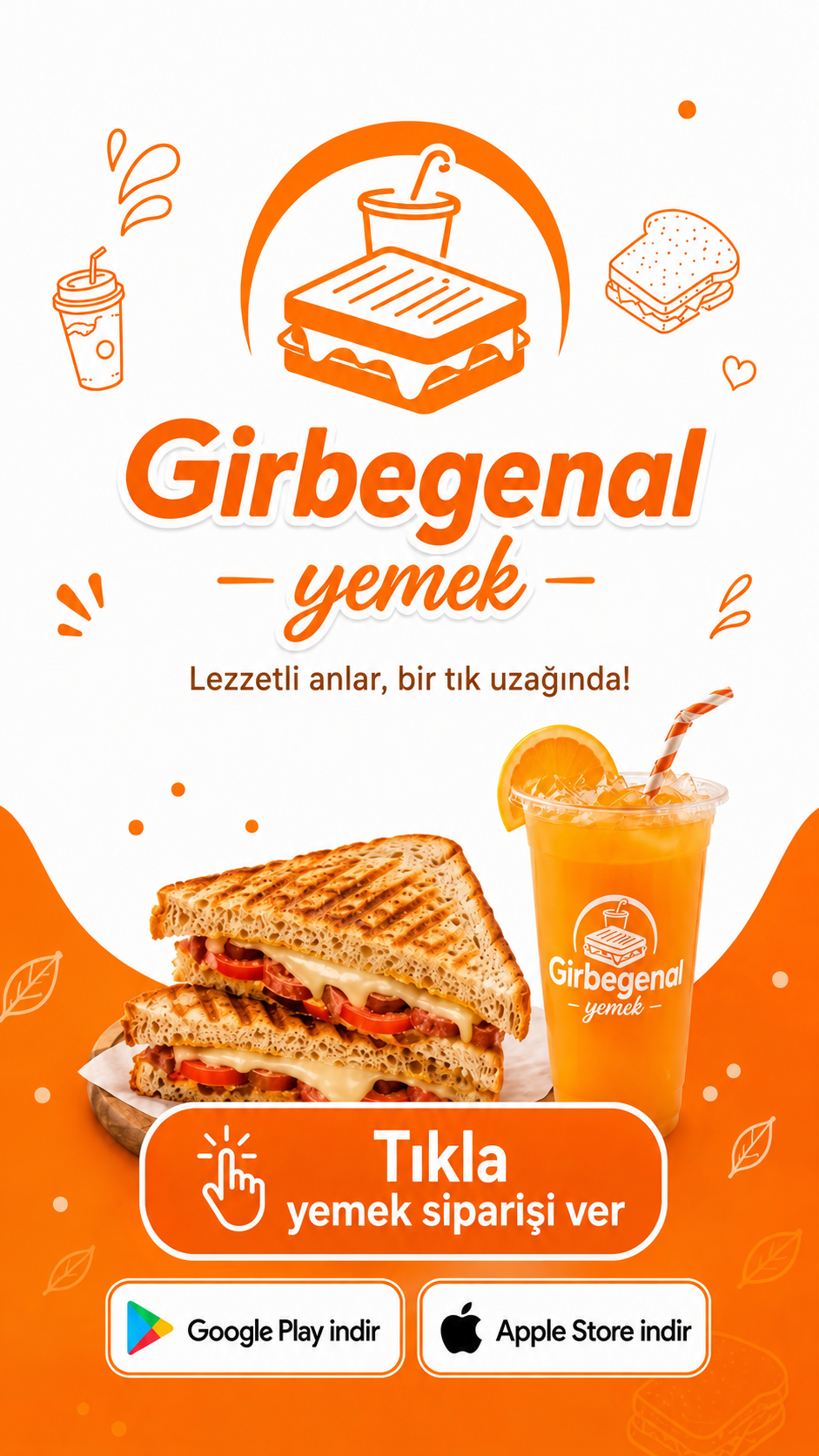 Girbe Genal Su online sipariş reklamı